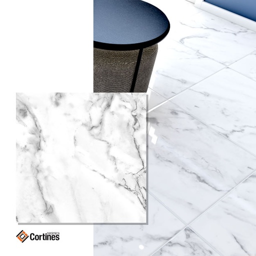 [11245] Cerámico Cortines Mármol Calacatta 50x50 (2da Calidad)