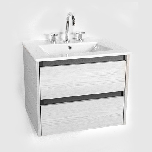 [30659] Vanitory Colgante 60cm 3 Agujeros Novara Mont Blanc (Mesada Loza)