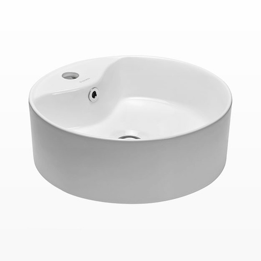 [23984] Bacha de Apoyo Circular 1 Agujero Peirano Loza 41.5cm BCH02