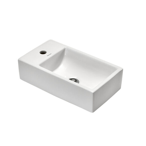 [51867] Bacha de Apoyo Rectangular 1 Agujero Peirano Loza 46.5x26cm BCH13