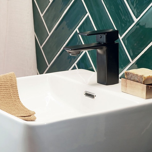 [51048] Grifería Monocomando de Lavatorio Peirano Soria Black 60-192