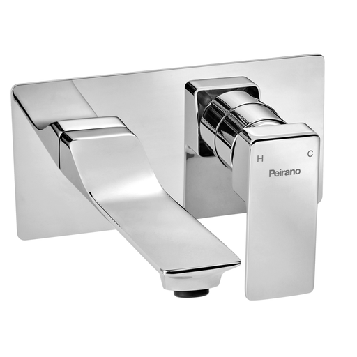 [55510] Grifería Monocomando de Pared Lavatorio Peirano Soria Cromo 63-152