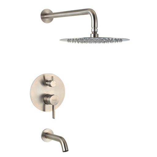 [51243] Grifería Monocomando de Ducha Peirano Línea Steel Cromo 80-205