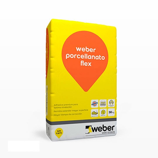 [2930] Pegamento Flexible para Porcelanato Weber Flex (Bolsa 25kg) 92-0126